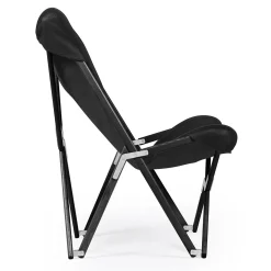 Tripolina Armchair in Black Leather
