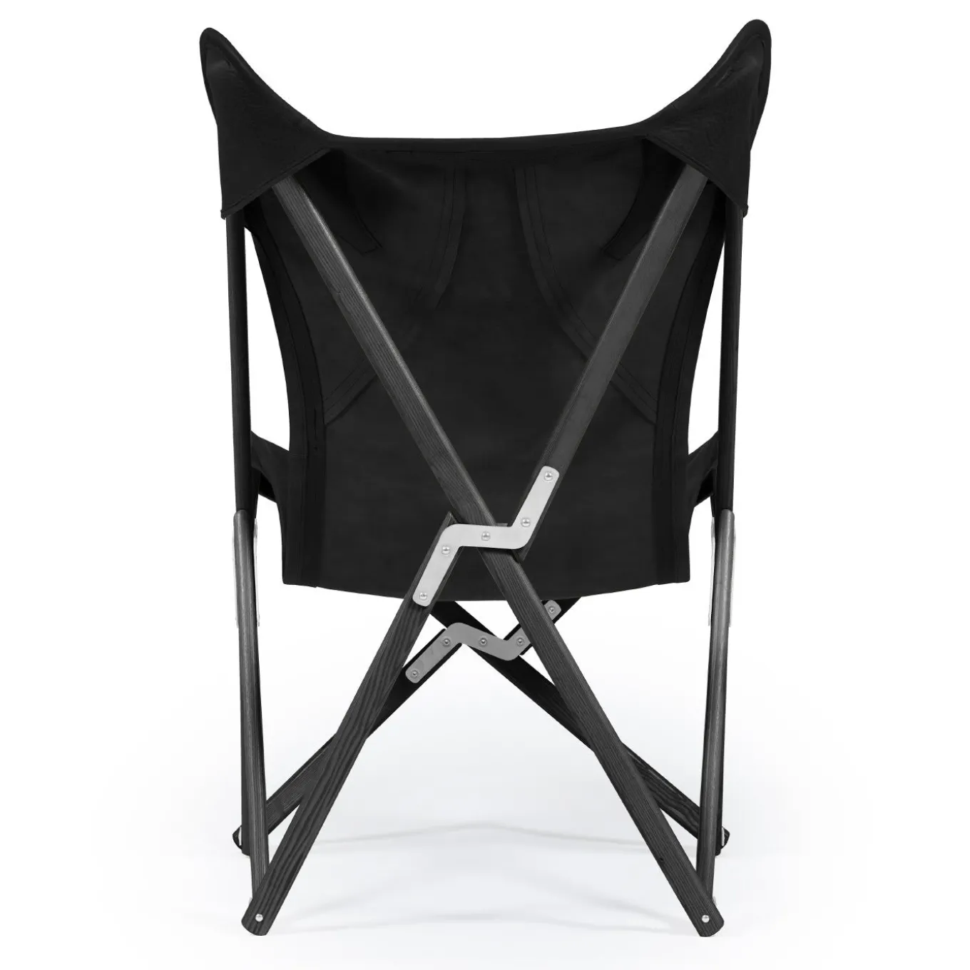 Tripolina Armchair in Black Leather