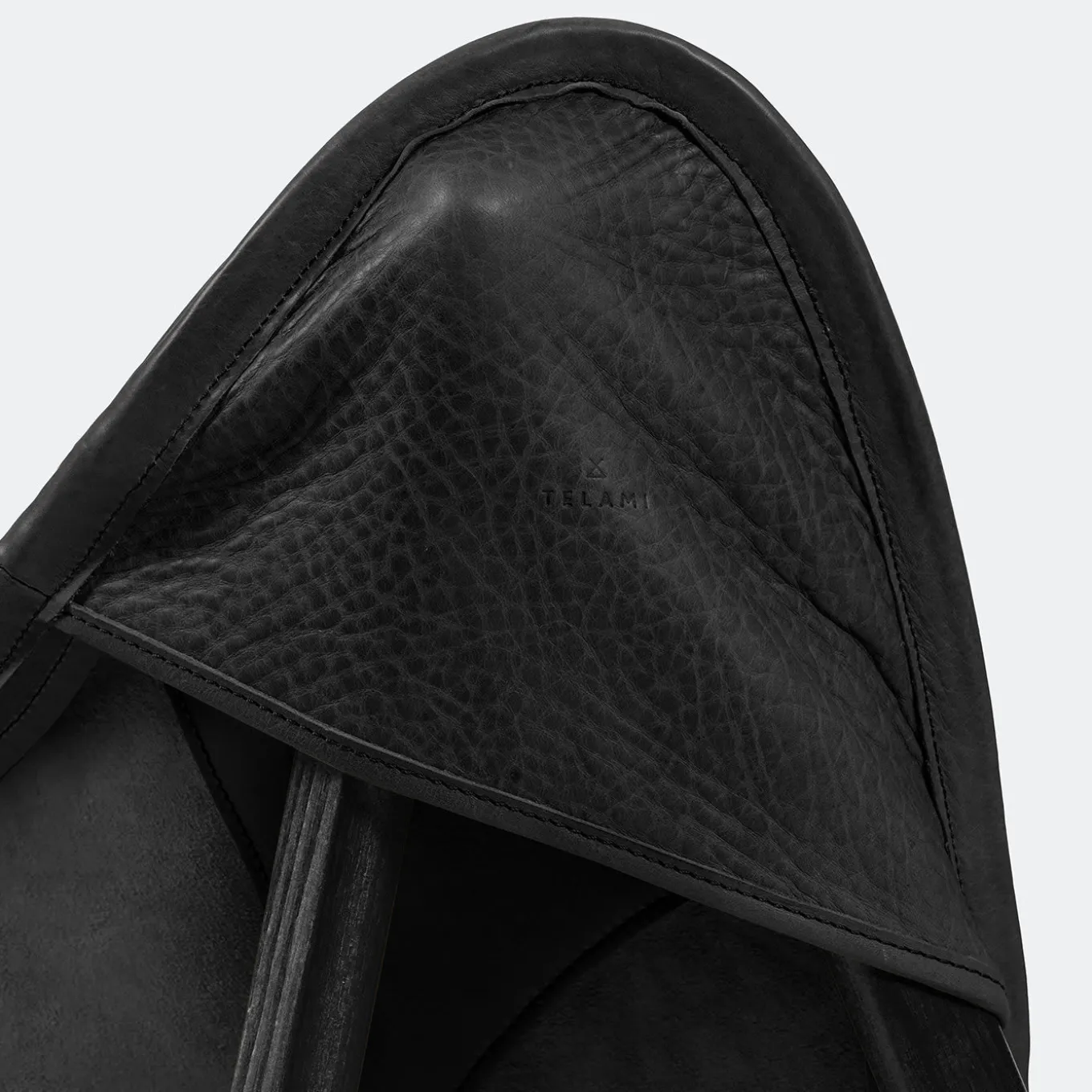 Tripolina Armchair in Black Leather