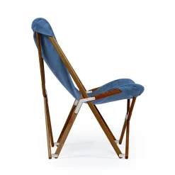 Tripolina Armchair in Blue Jeans