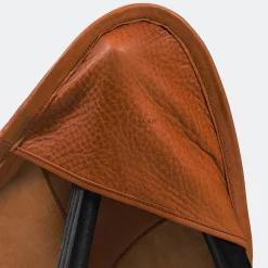 Tripolina Armchair in Brown Leather