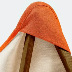 Tripolina Armchair in Cream and Terracotta Red