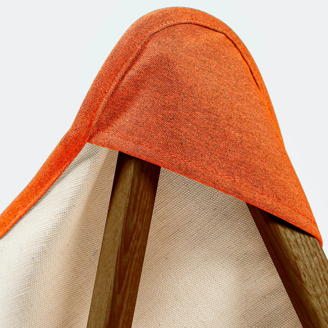 Tripolina Armchair in Cream and Terracotta Red