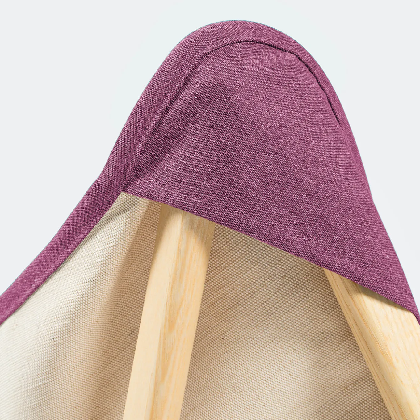 Tripolina Armchair in Cream and Purple