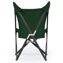 Tripolina Armchair in Green Leather