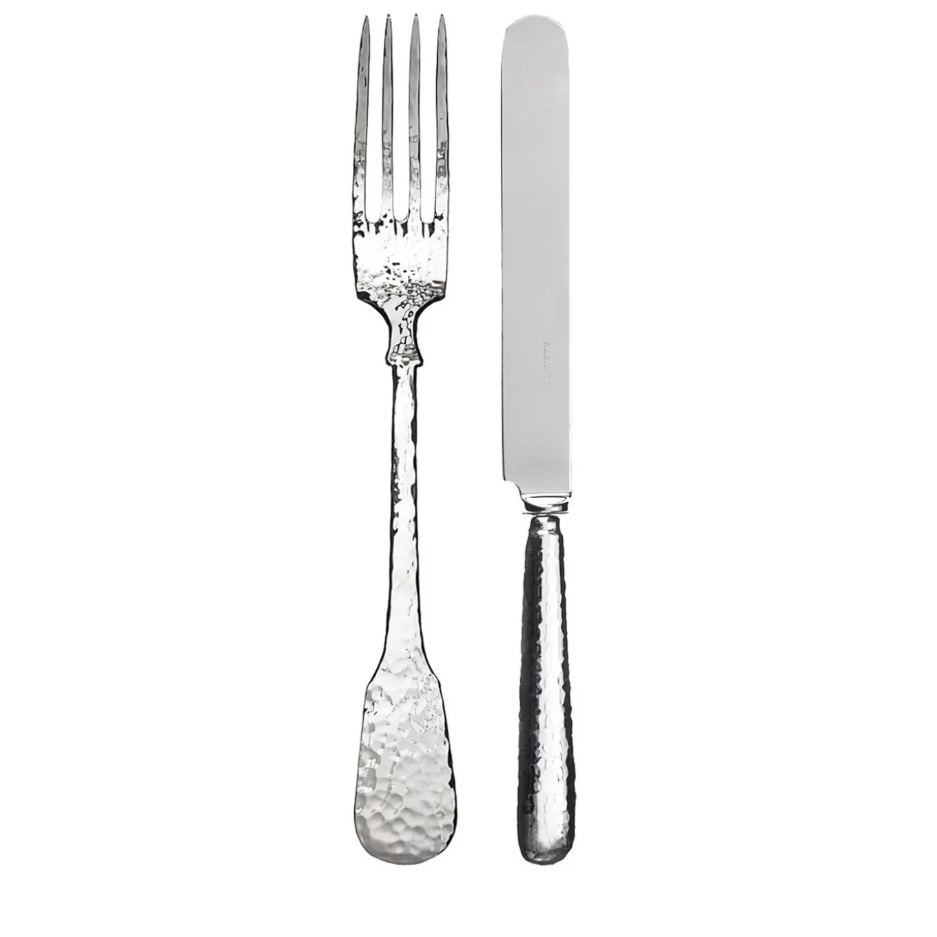 Troiana Sterling Silver Fork + Knife Set for Two