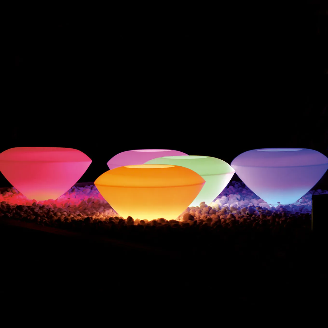 Trotty Floor Lamp with RGB Light Kit by Giorgio Tesi