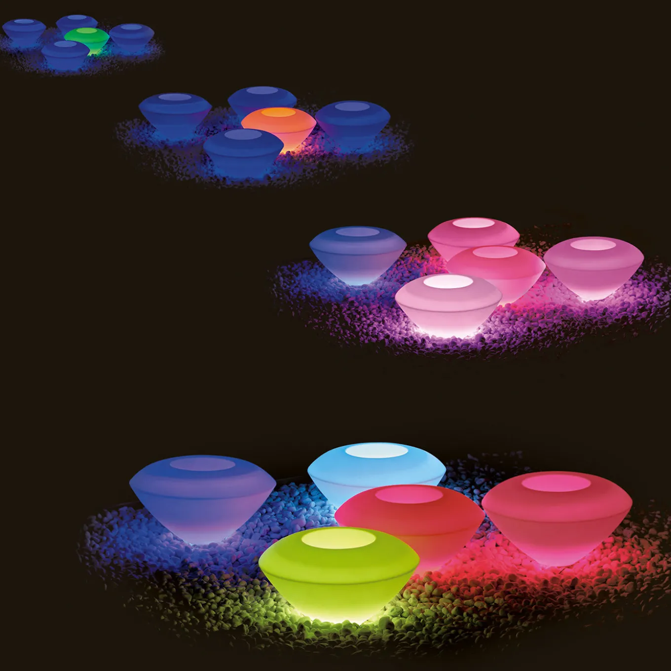 Trotty Floor Lamp with RGB Light Kit by Giorgio Tesi