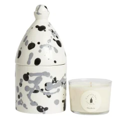 Trullo Black and White Candle Holder