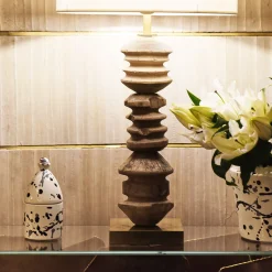 Trullo Black and White Candle Holder