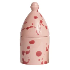 Trullo Rose and Burgundy Candle Holder