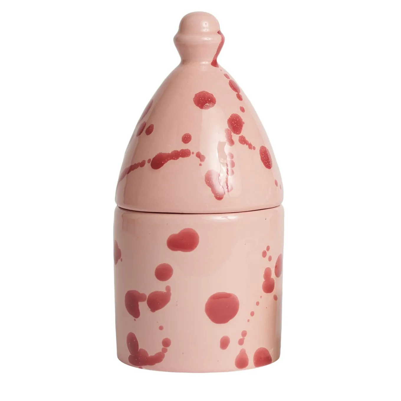 Trullo Rose and Burgundy Candle Holder