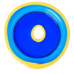 Try Tray Round Blue and Yellow Large Tray by Gaetano Pesce