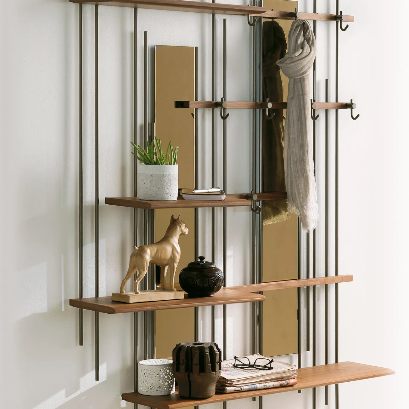 Tube Bookcase by Norberto Delfinetti