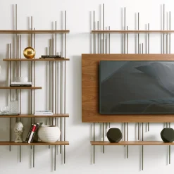 Tube Bookcase by Norberto Delfinetti