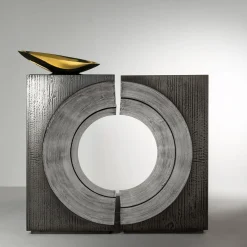 Tube Gray Metal Console