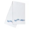 Tuffo White & Assisi Blue Bath Towel