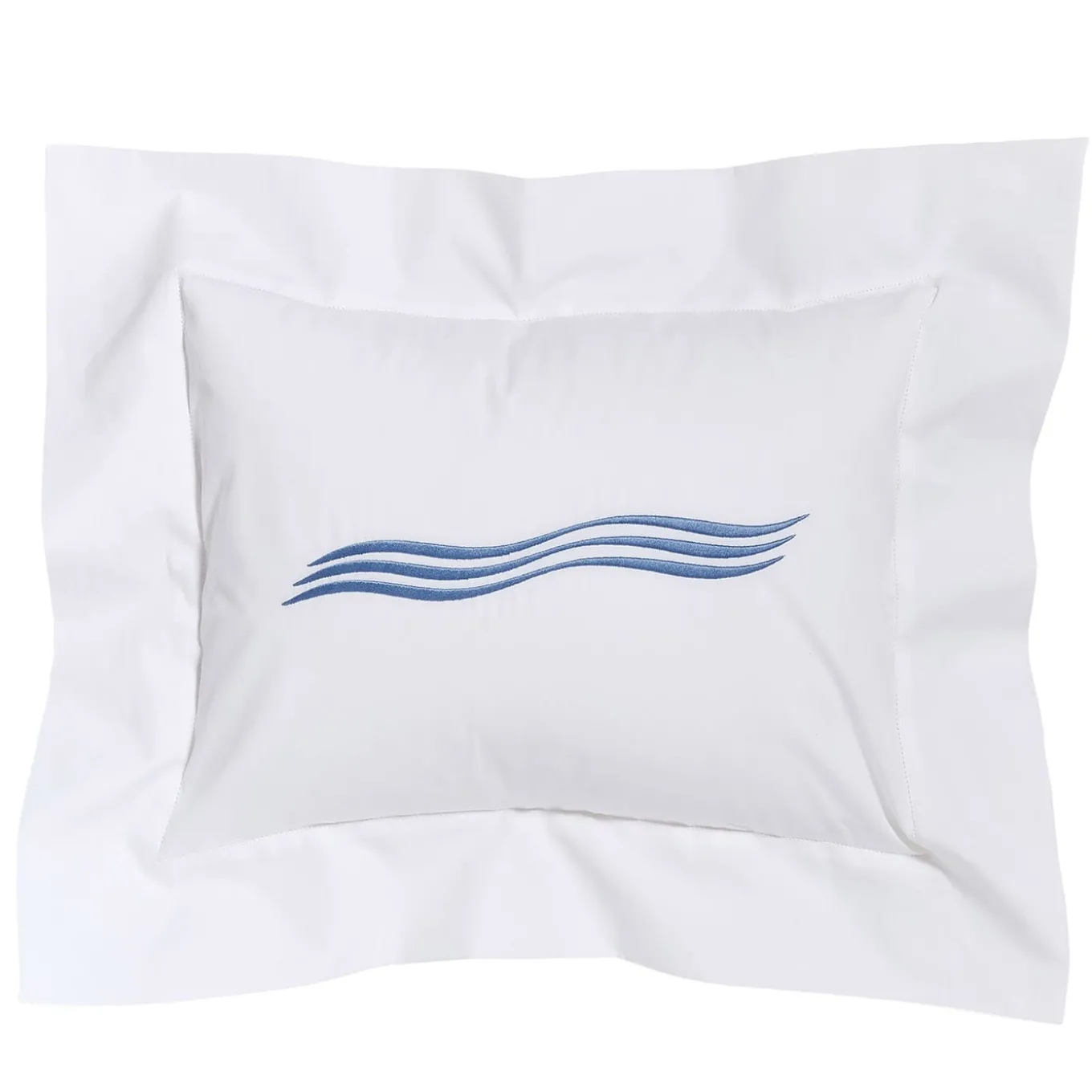 Tuffo White & Assisi Blue Boudoir Sham