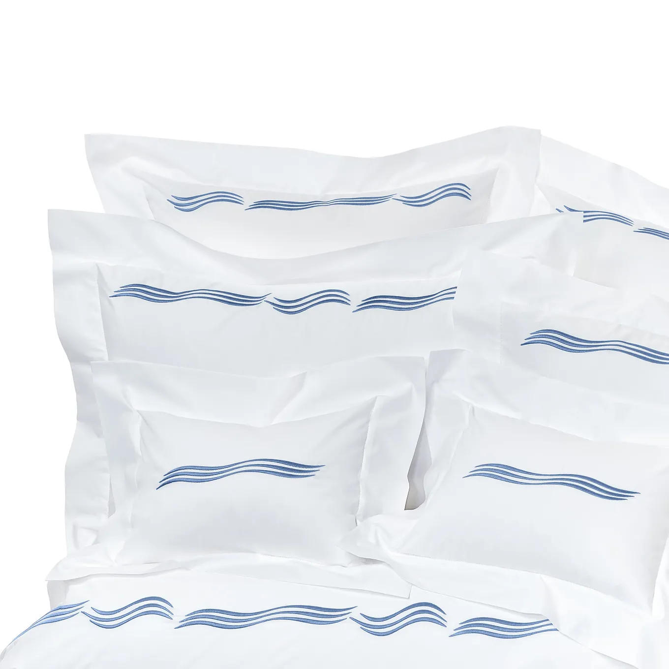 Tuffo White & Assisi Blue Boudoir Sham