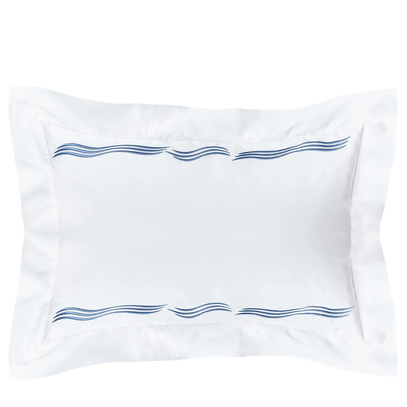 Tuffo White & Assisi Blue US King Sham