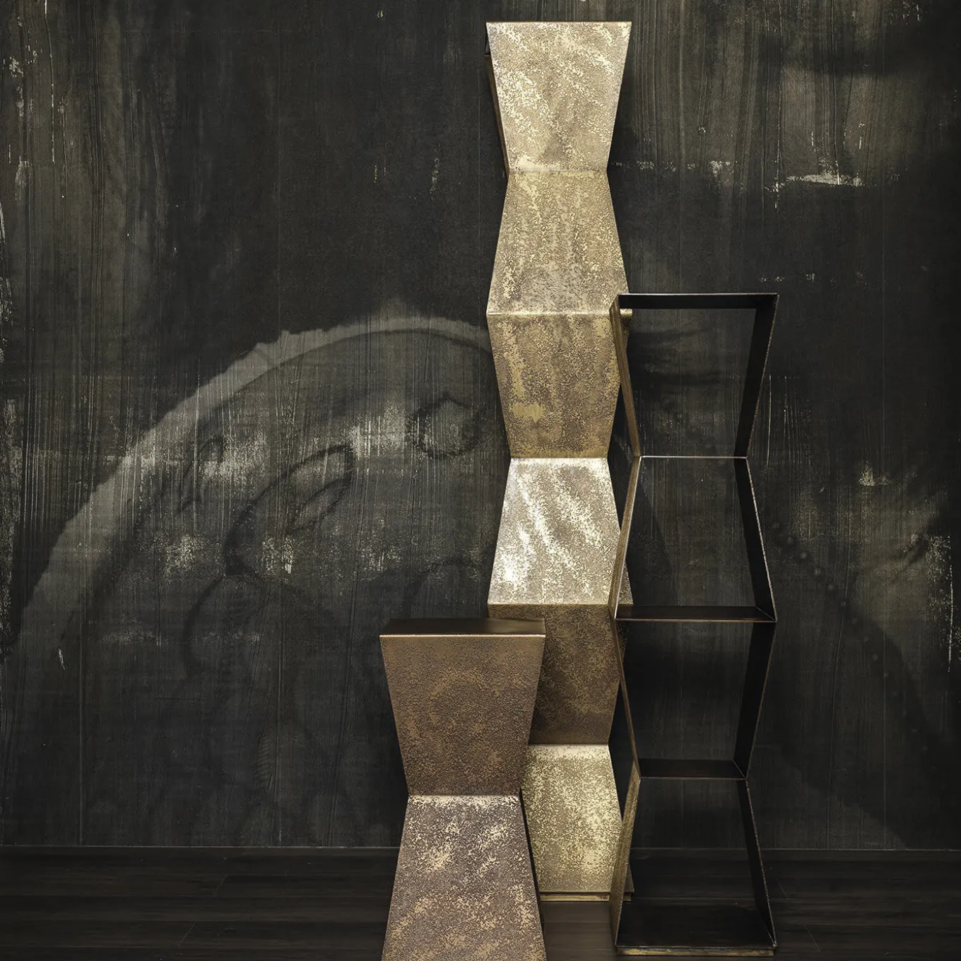 Tula Large Bronze Bookcase