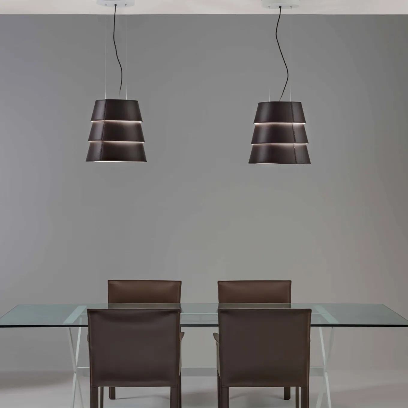 Tulip Brown Fly Pendant Lamp