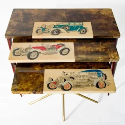 Tura Collection Nesting Tables by Aldo Tura & Alessandro Mendini