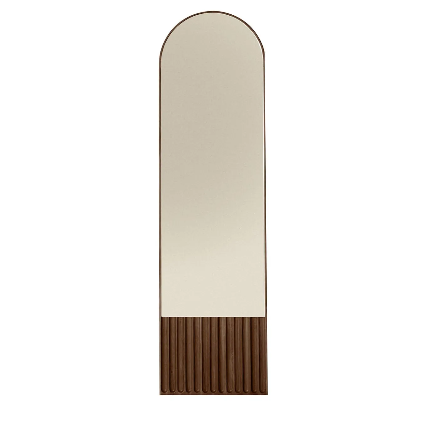 Tutto Sesto Round Brown Ash Mirror