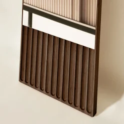 Tutto Sesto Round Brown Ash Mirror
