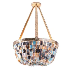 Twiggy Agata Brass 8-Light Chandelier