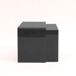 Twin Black Lacquered Nesting Tables