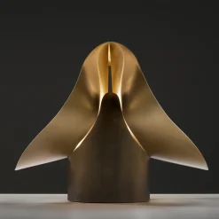 Twist Orbitale Brass Table Lamp by Design Zannellato/Bortotto