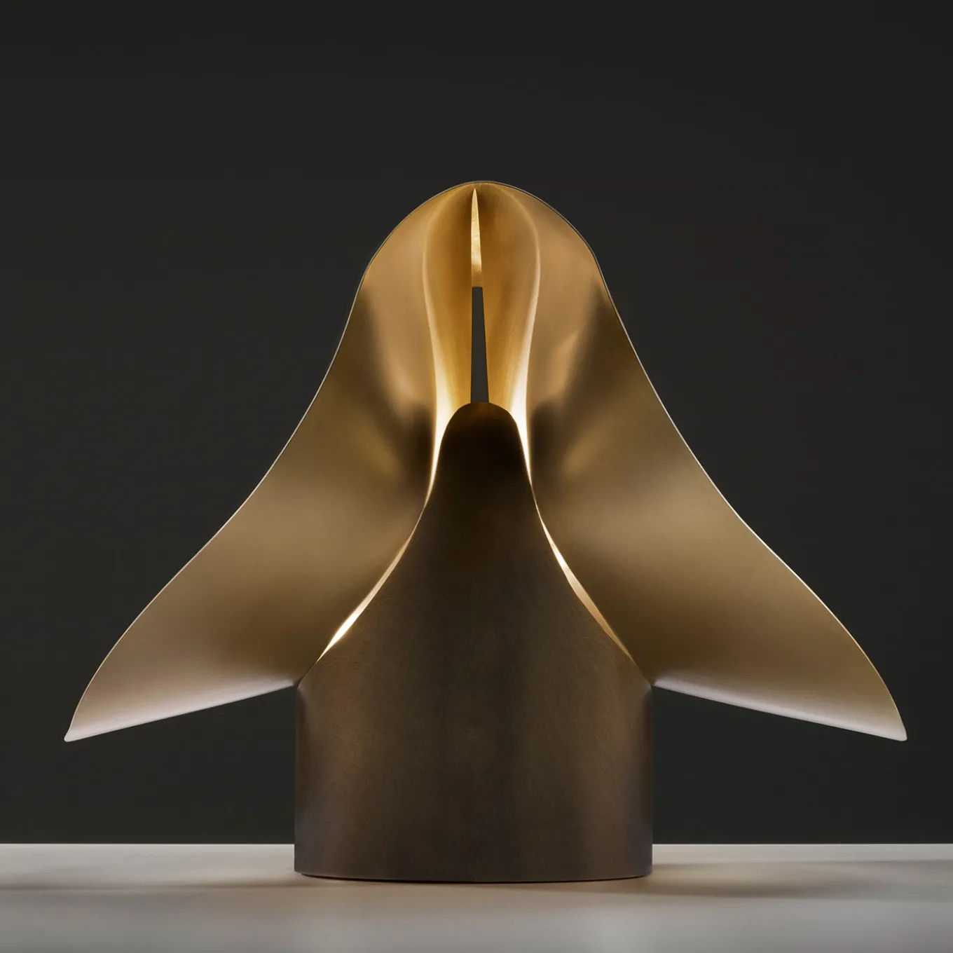 Twist Orbitale Brass Table Lamp by Design Zannellato/Bortotto