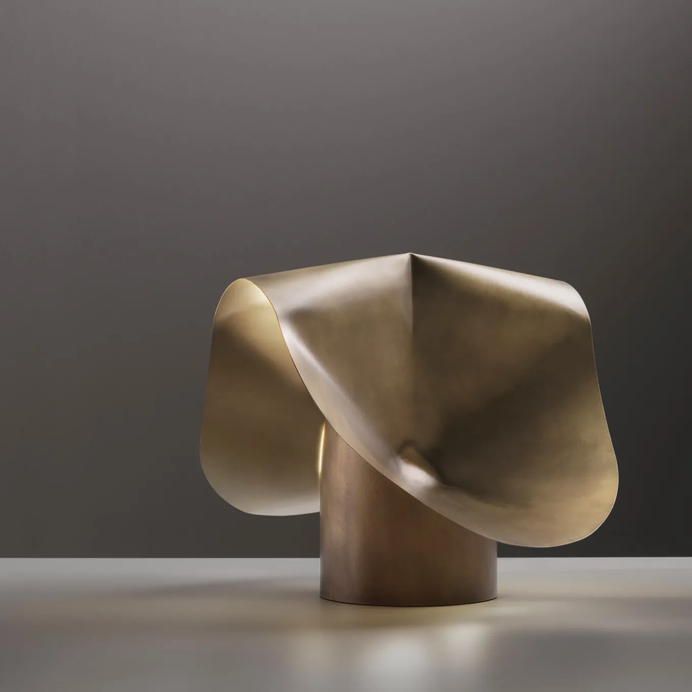 Twist Orbitale Brass Table Lamp by Design Zannellato/Bortotto