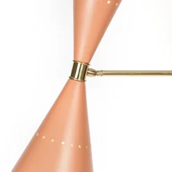 Two Cones Pink Floor Lamp