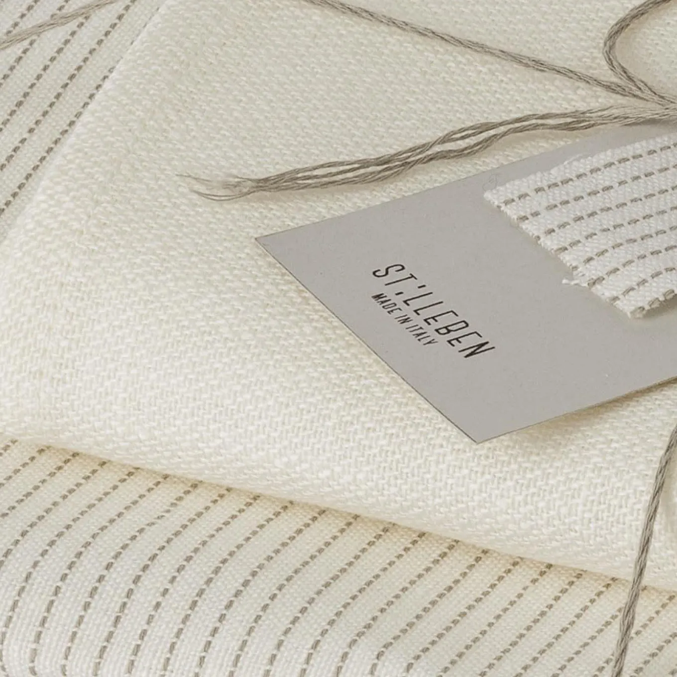 Two Sets of Hemp Placemat and Napkin