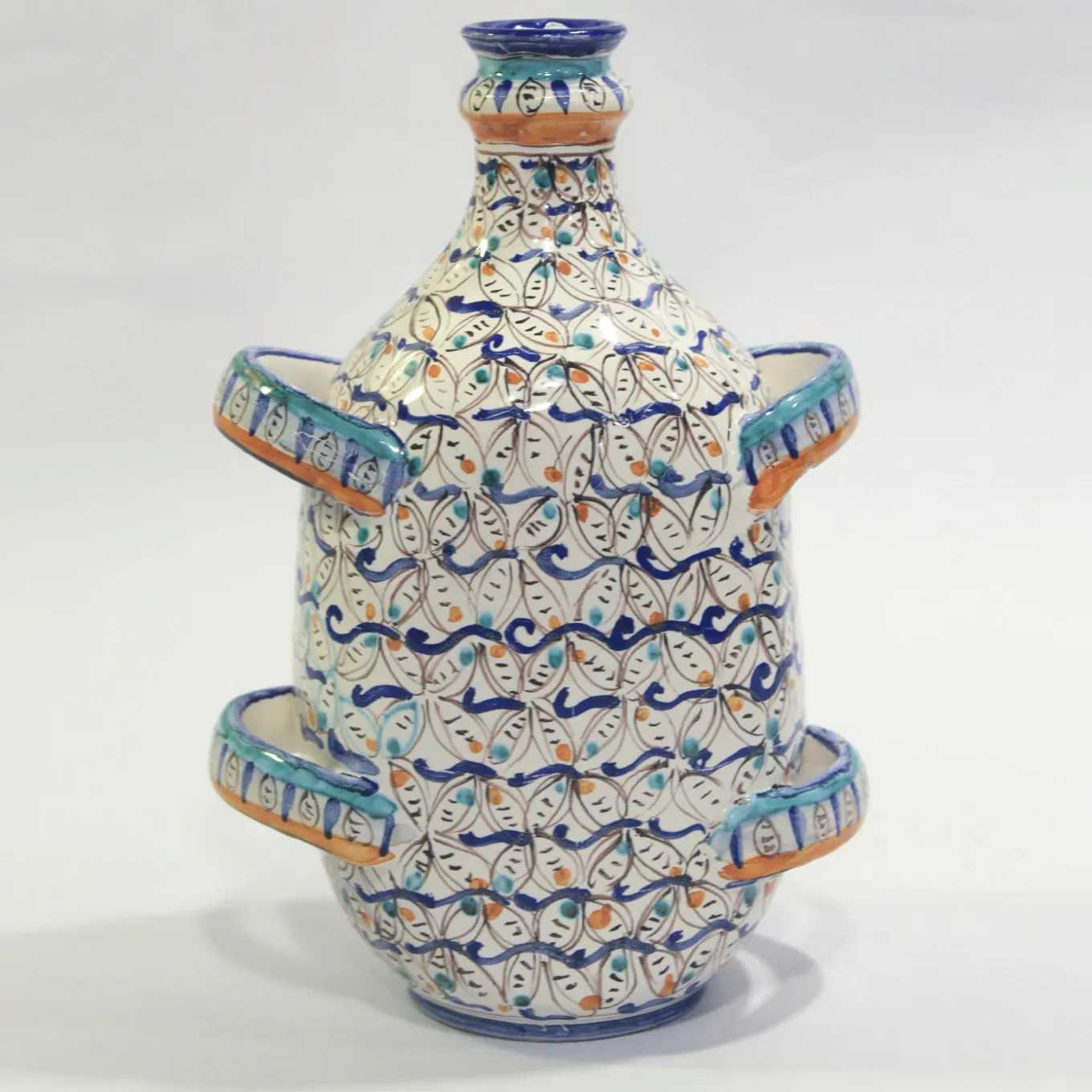 Uccellino Flask Vase with 4 Handles by Lorenza Adami