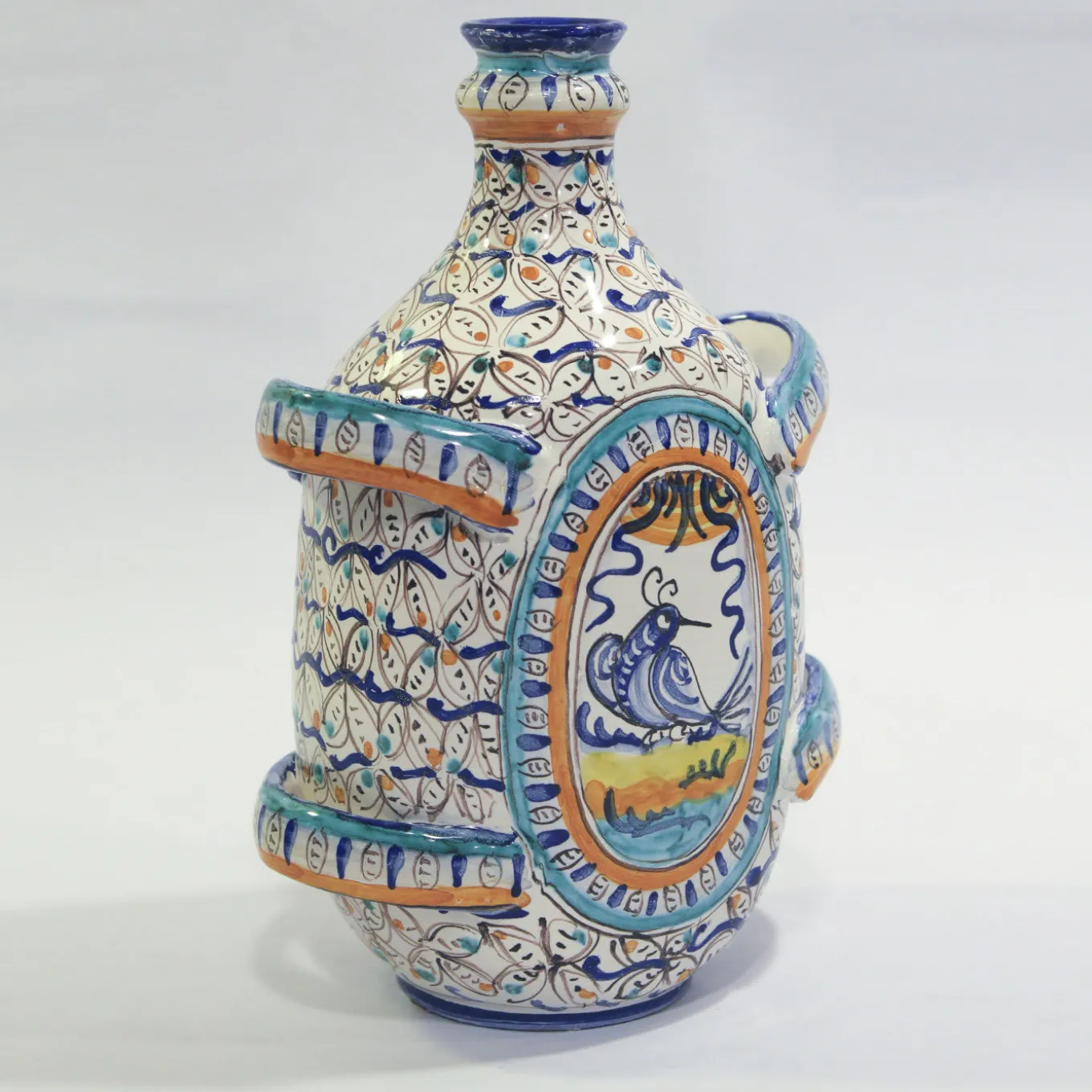 Uccellino Flask Vase with 4 Handles by Lorenza Adami