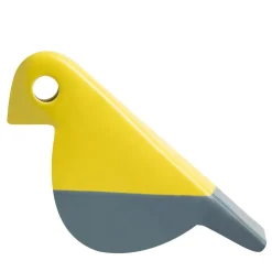 Uccellino Yellow and Gray Statuette