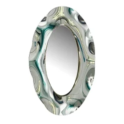Undulate Oval Mirror