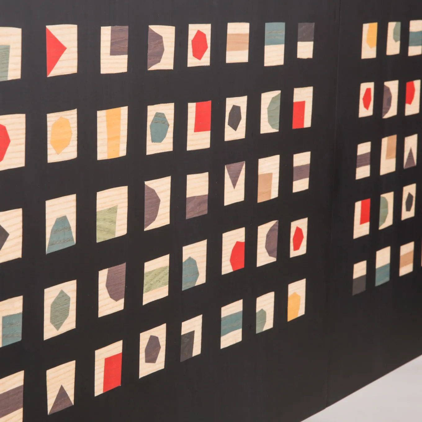 Unique Colorful Wood Steel 2 Door Sideboard Shelves