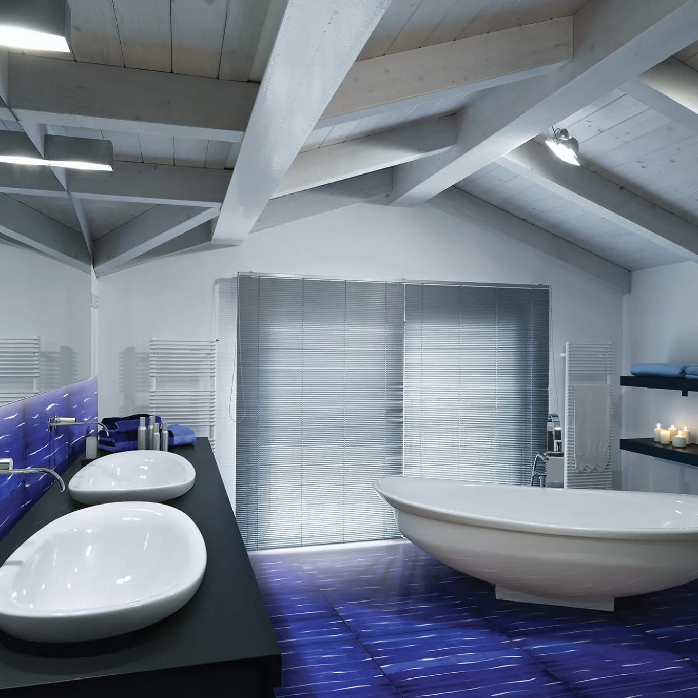 Unito Square Blue Tile