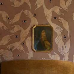 Uno, Nessuno Rosa Antico Cotone Wallpaper