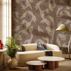 Uno, Nessuno Rosa Antico Cotone Wallpaper