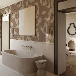 Uno, Nessuno Rosa Antico Cotone Wallpaper