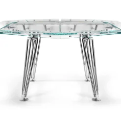 Unootto 8 Player Marble Edition White Poker Table