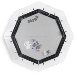 Unootto 8 Player Marble Edition Poker Table