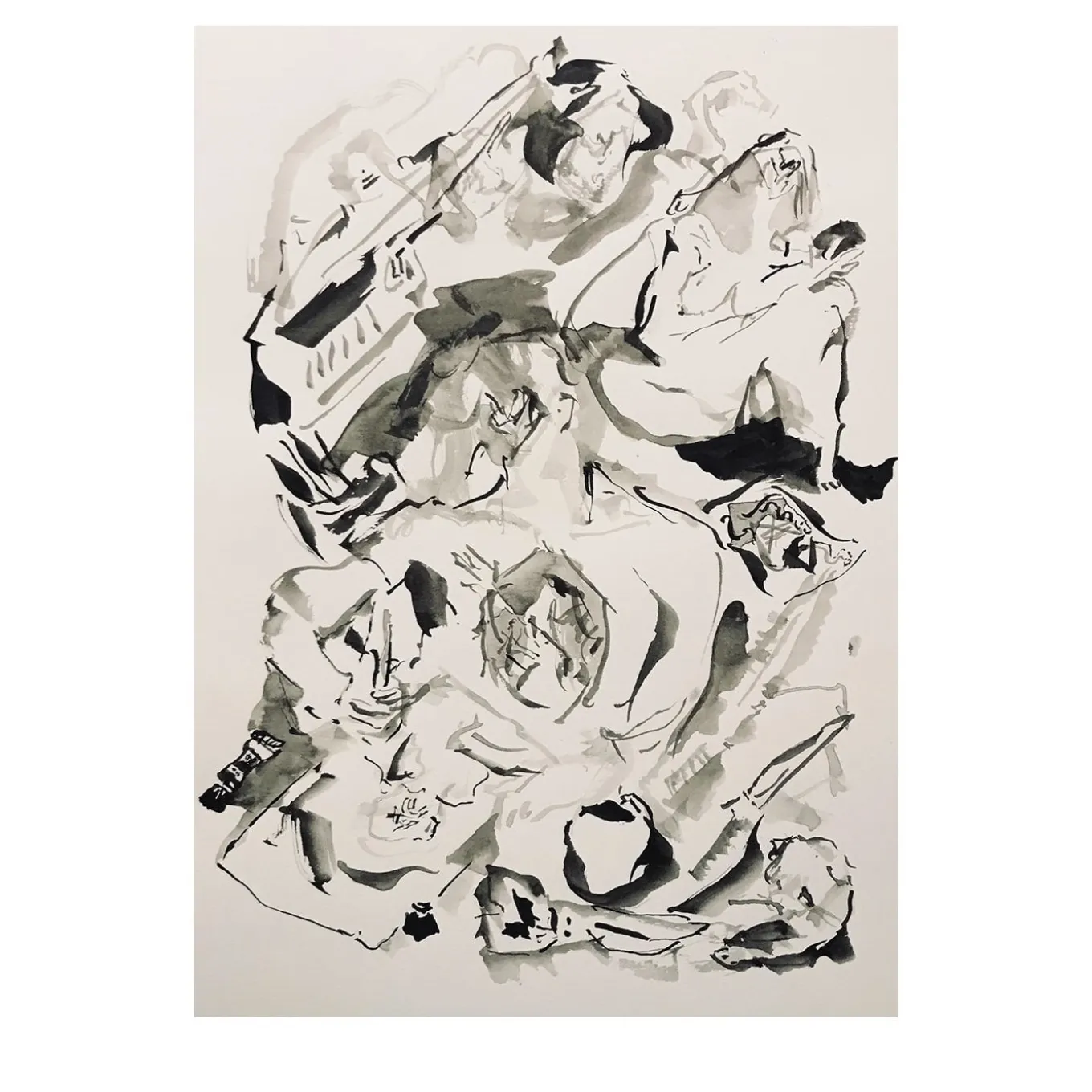 Untitled Ink on Paper Painting #3