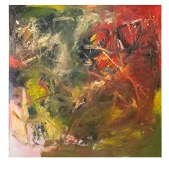 Untitled (Materie) Polychrome Mixed-Media Painting