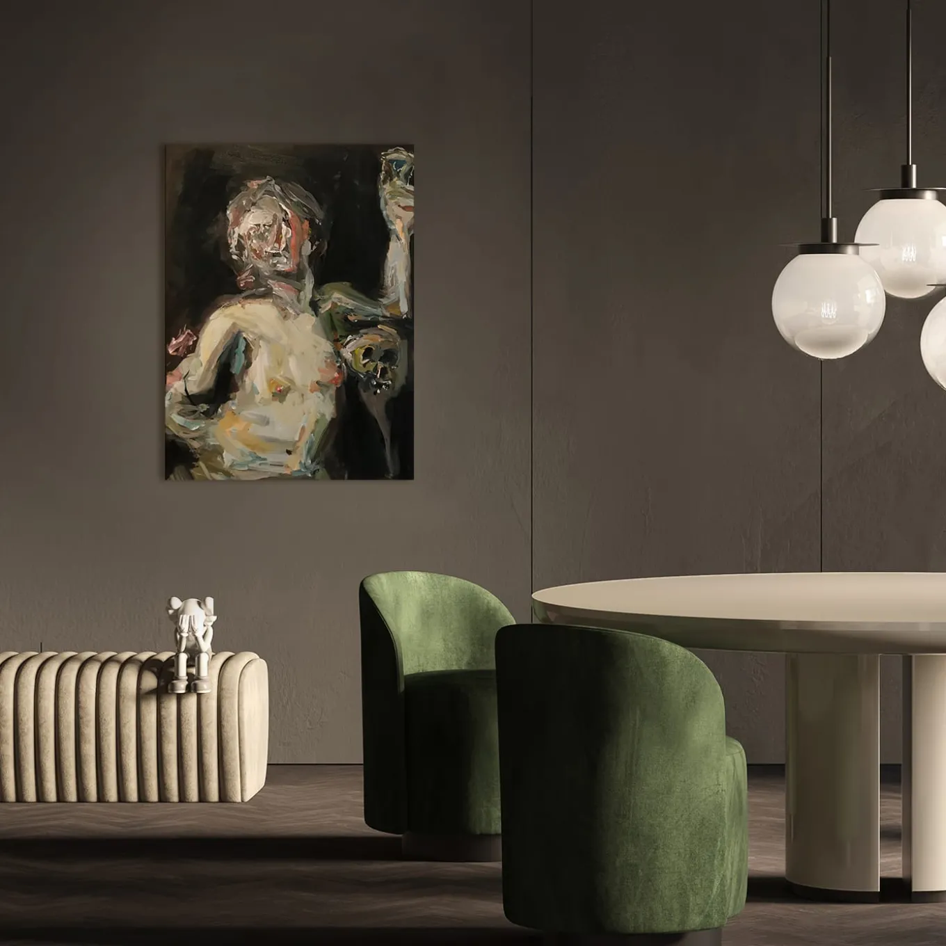 Untitled with Cagnacci Acrylic Painting